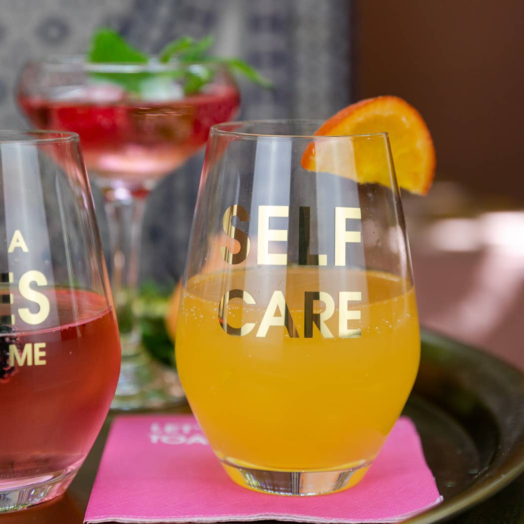 Self Care Wine Glass