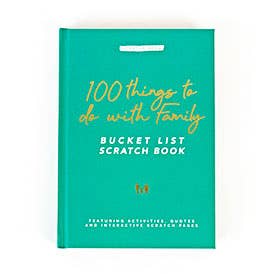 100 Things To Do With Family Bucket List Scratch Book - vibeboxshop