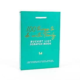 100 Things To Do With Family Bucket List Scratch Book - vibeboxshop