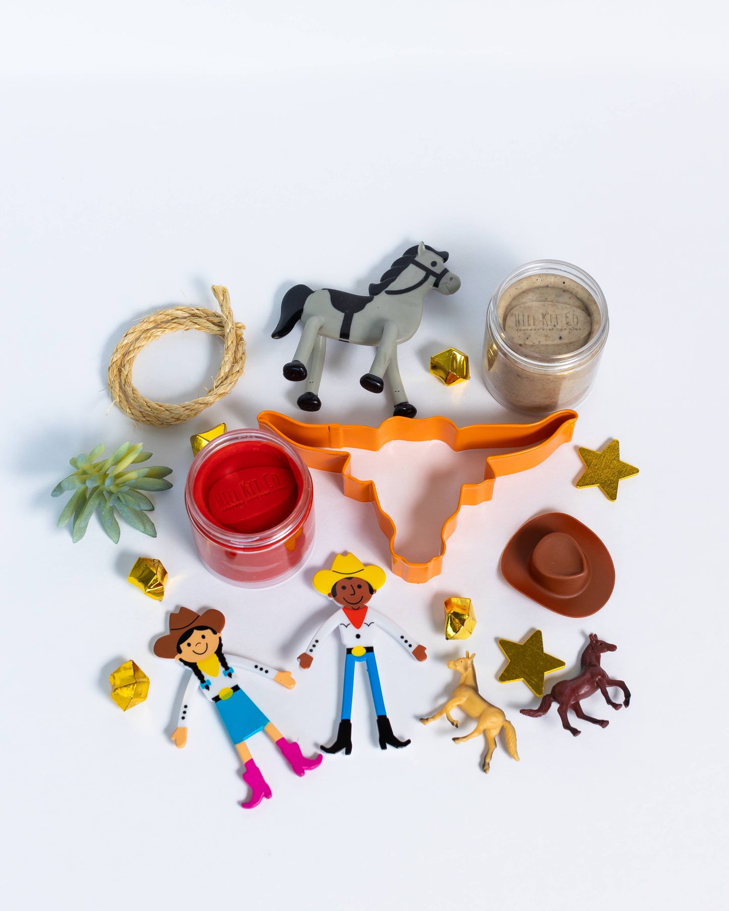 Western Play Dough Kit; Cowboys & Cowgirls Standard Kit