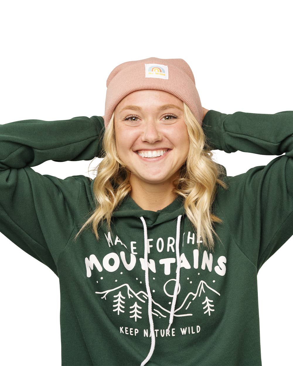 Be Wild Cuffed Beanie | Rose