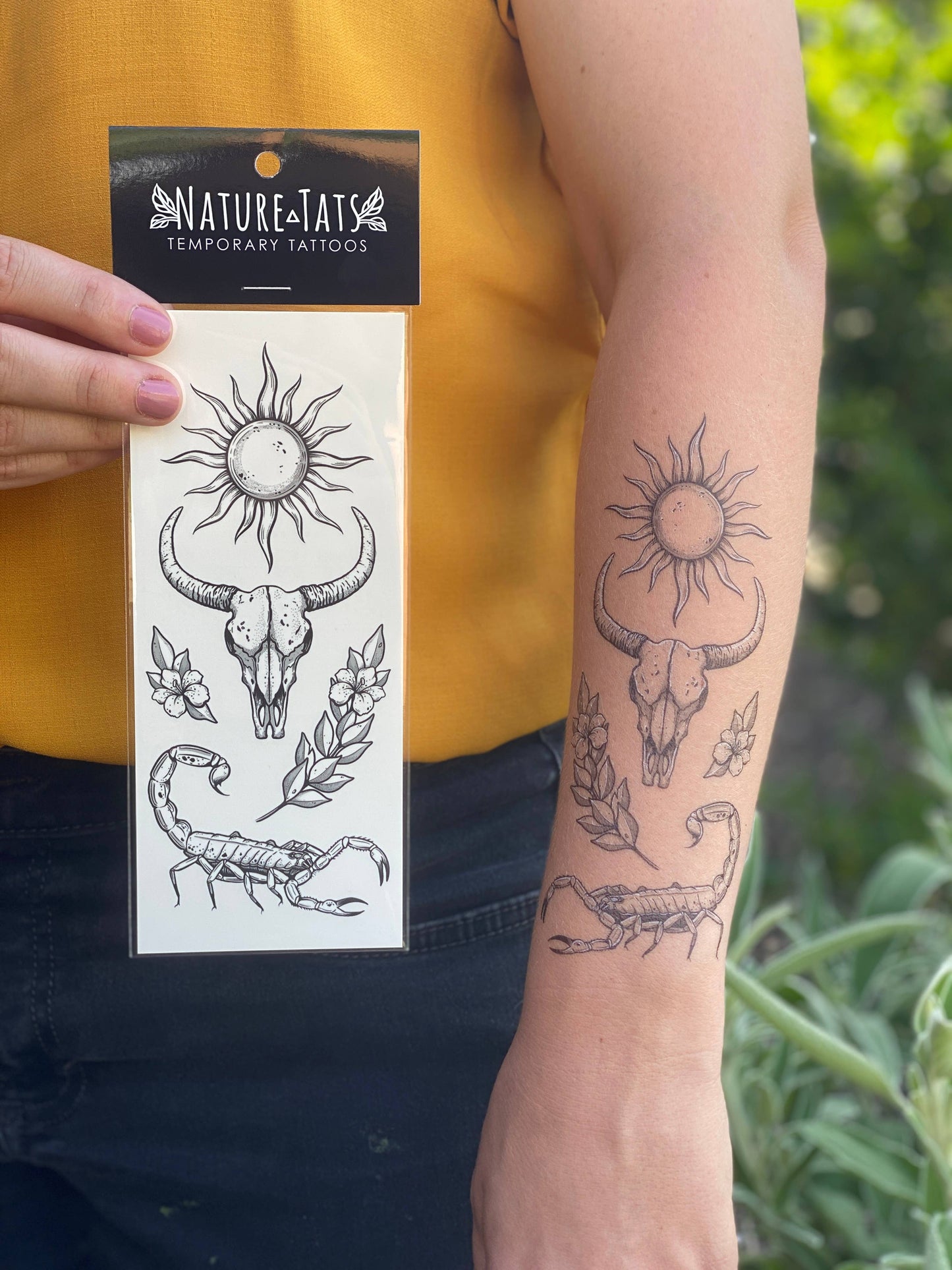 Sunlit South Temporary Tattoo: 1-Pack