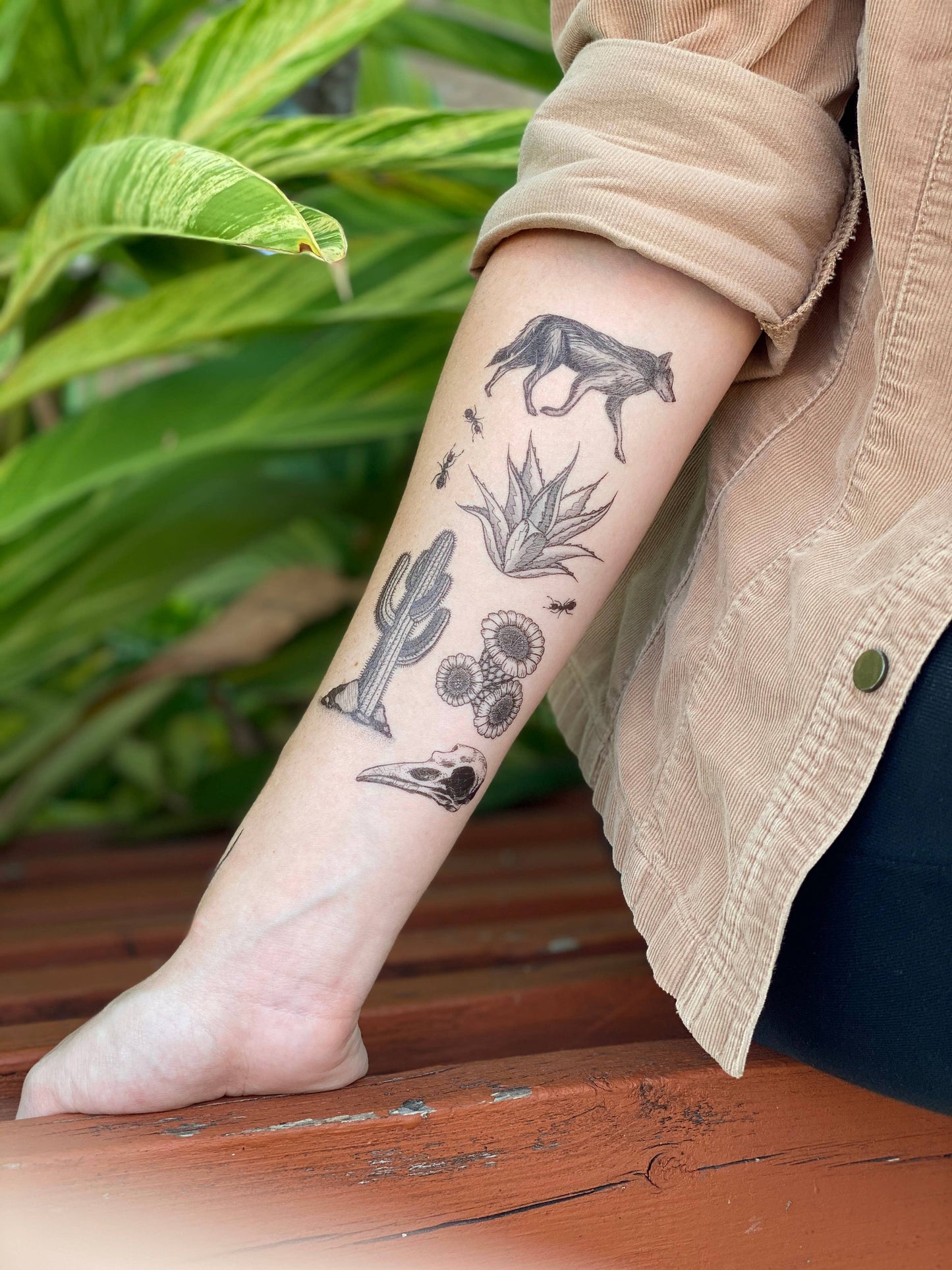 Desert Wild Temporary Tattoo: 1-Pack
