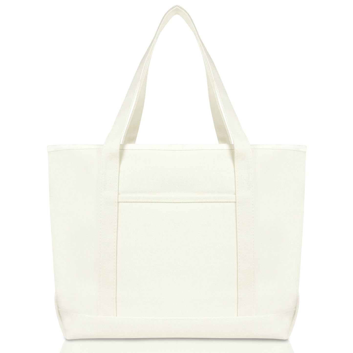 DALIX 23" Premium 24 oz. Cotton Canvas Shopping Tote Bag