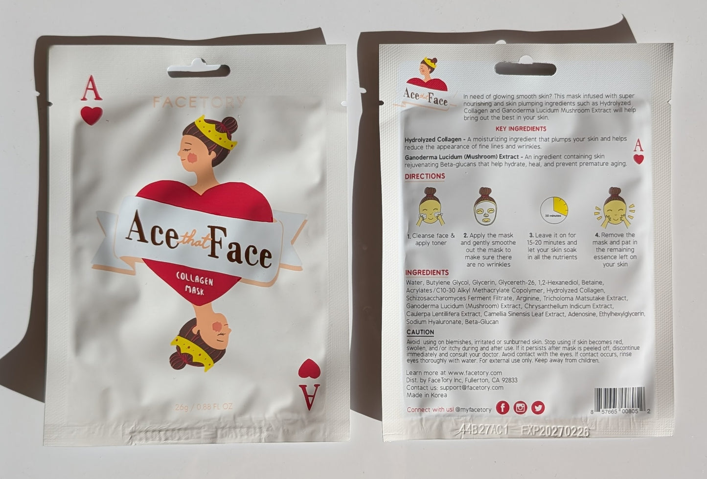 Ace That Face- Collagen Face Mask