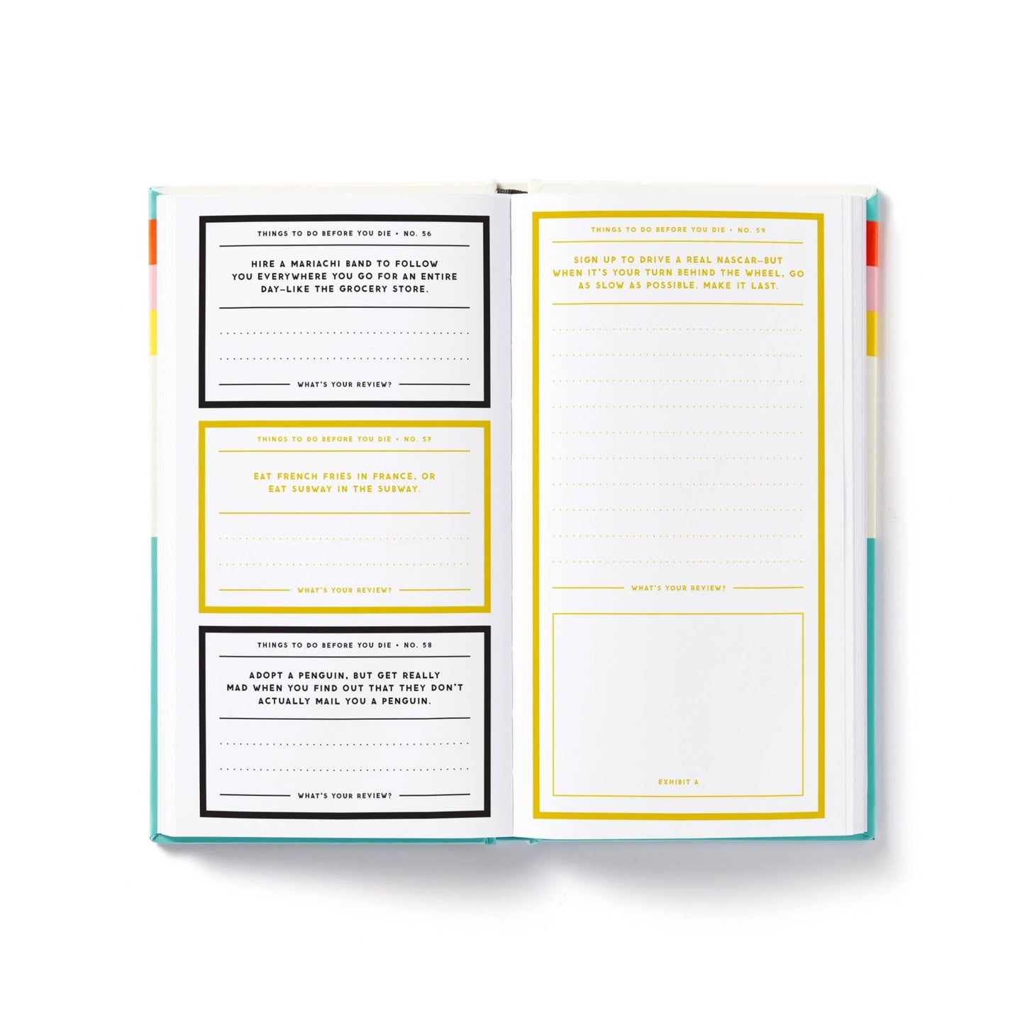 A Million Things to Do Before You Die Prompted Journal - vibeboxshop