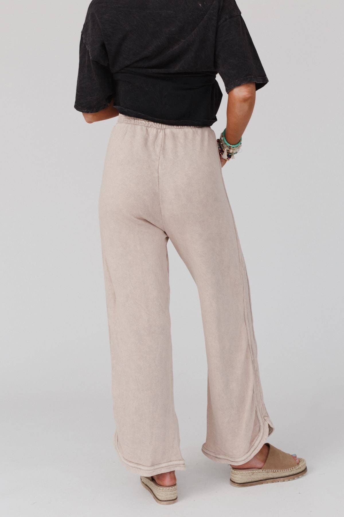So Comfy Wide Leg Pants - New Taupe