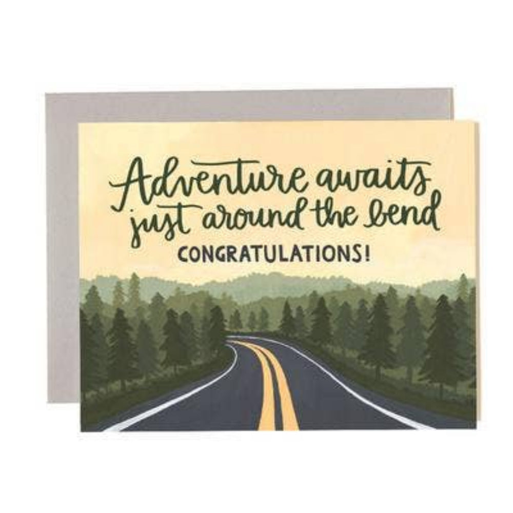 Adventure Awaits Congrats Card - vibeboxshop