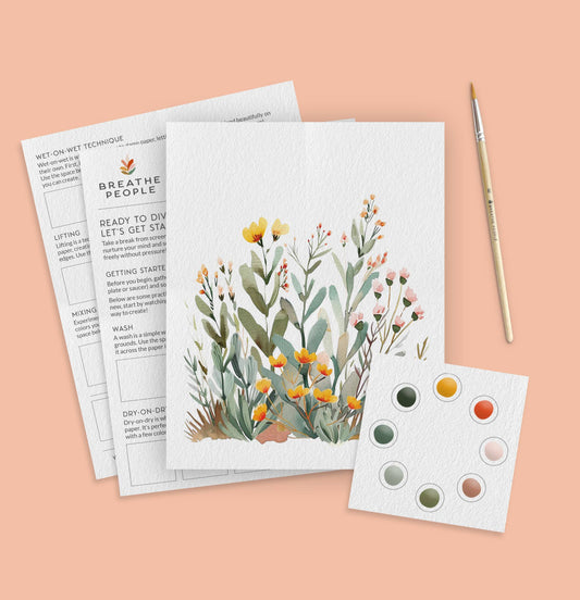 All - In - One Watercolor Kit - Desert Bloom - vibeboxshop
