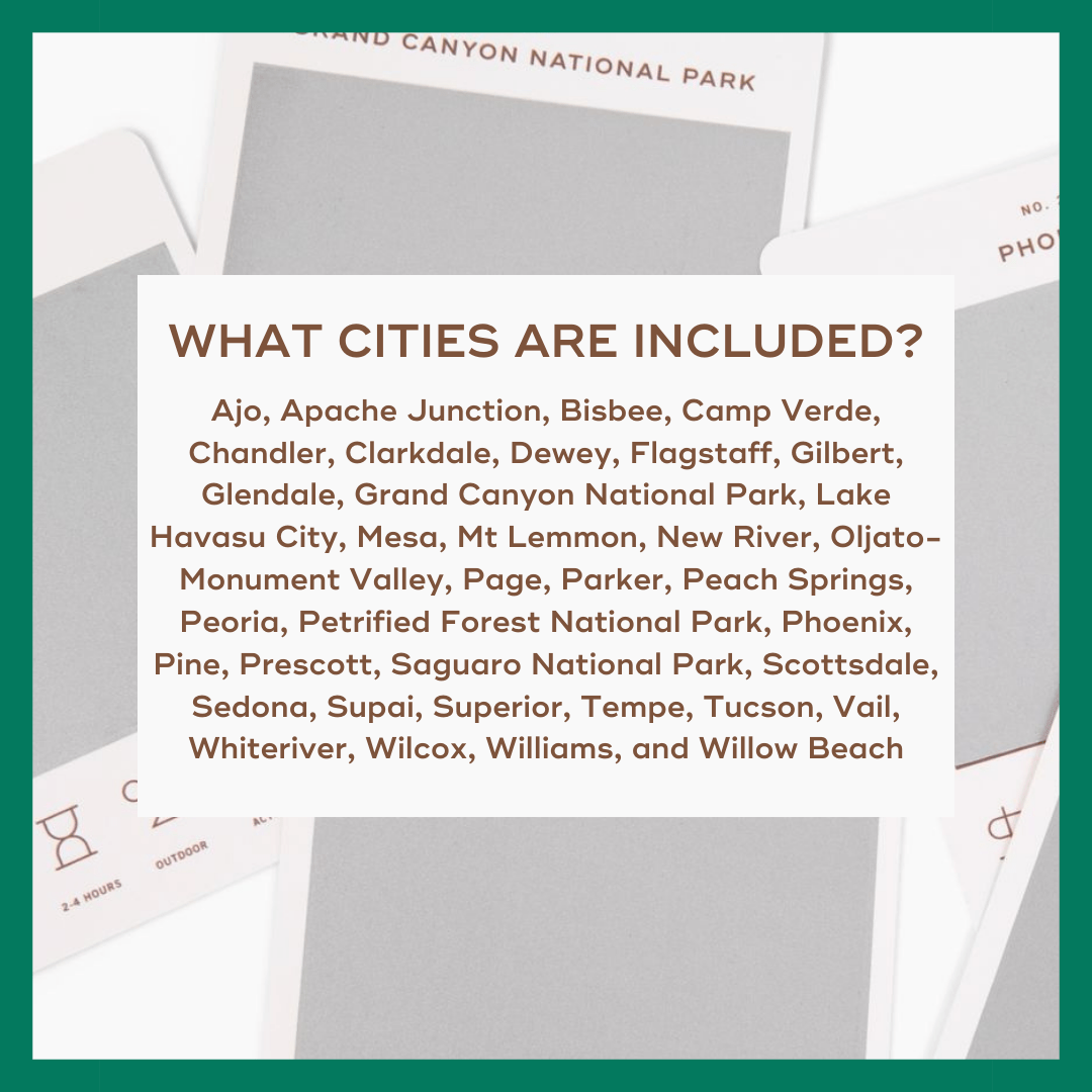 Arizona Adventure Bucket List - vibeboxshop