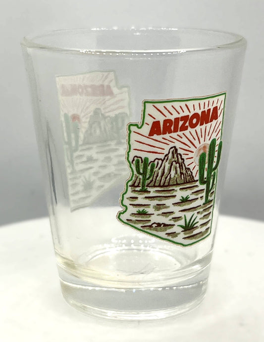 Arizona State Cactus Shot Glass - vibeboxshop