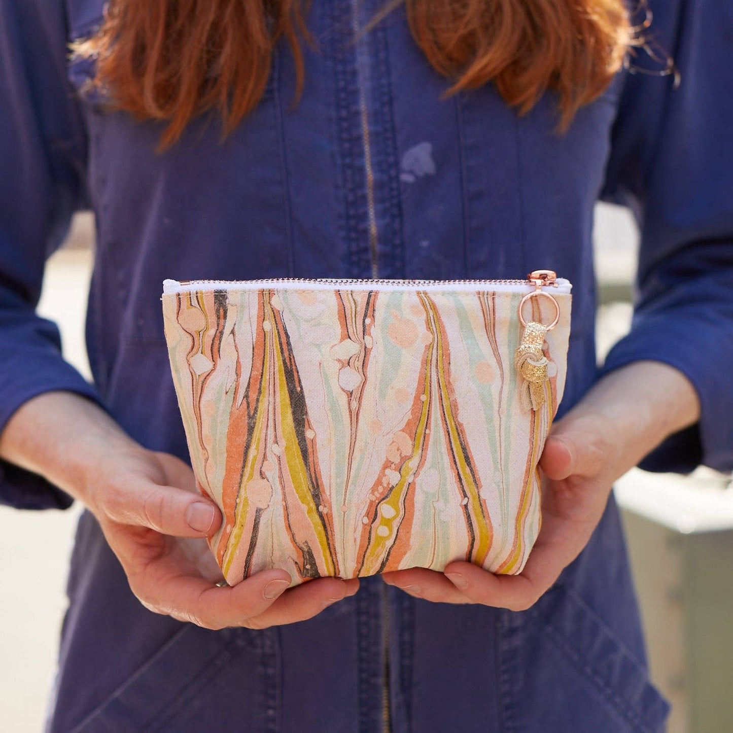 Astral Marbled Pouch Tiger Lily Large - vibeboxshop