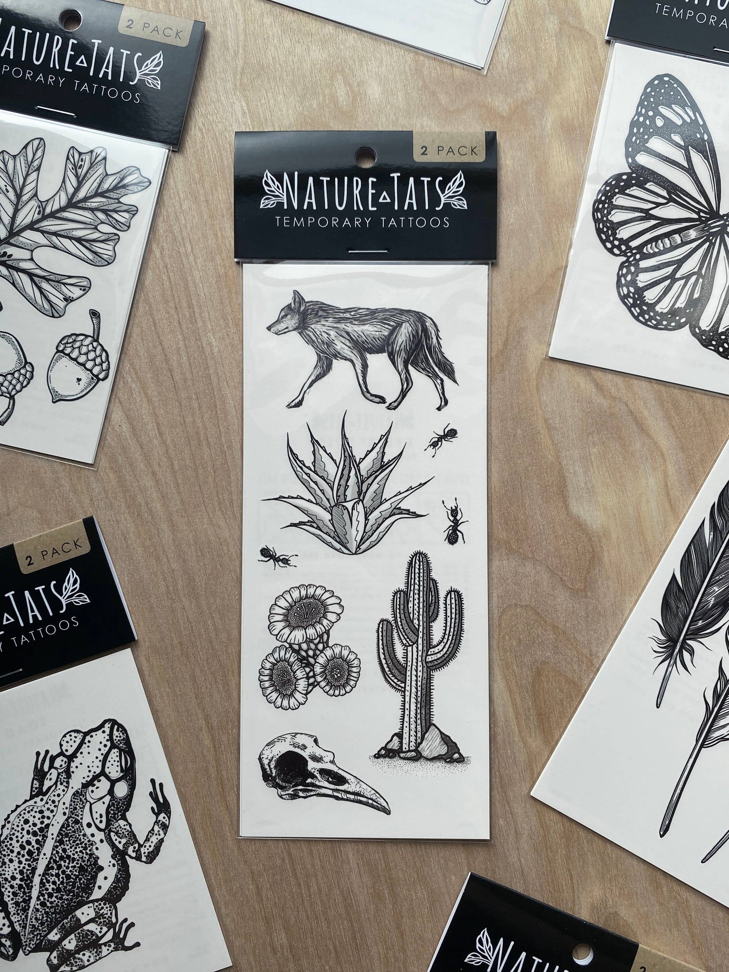 Desert Wild Temporary Tattoo: 1-Pack