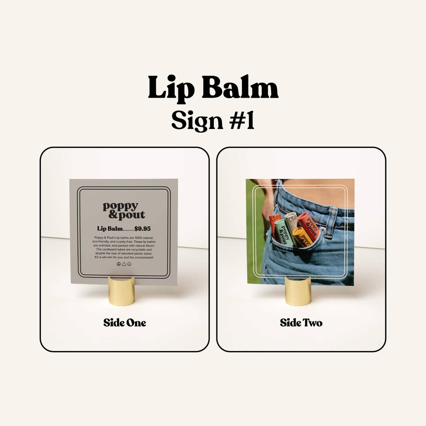 Retailer Sign Pack, Lip Balm