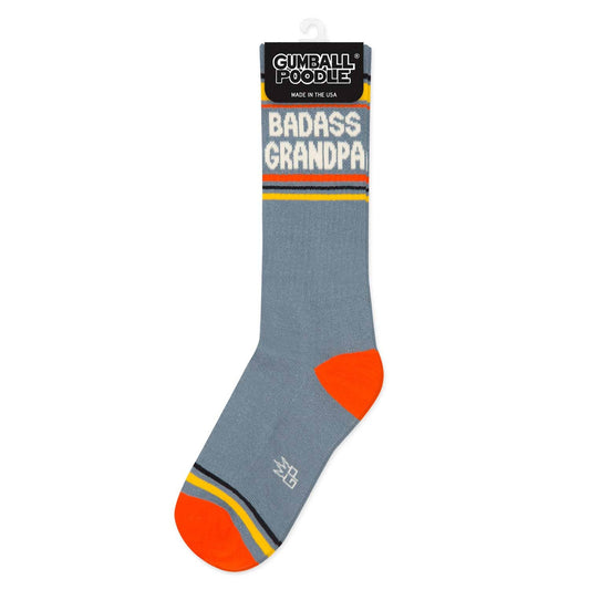 Badass Grandpa Gym Crew Socks - vibeboxshop