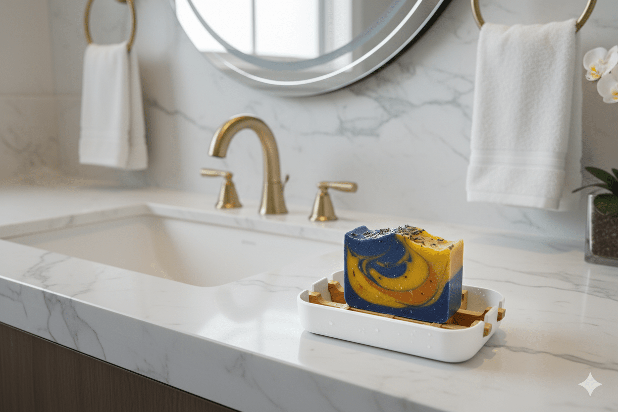 Bamboo Soap Dish | Eco Friendly & Biodegradable - vibeboxshop