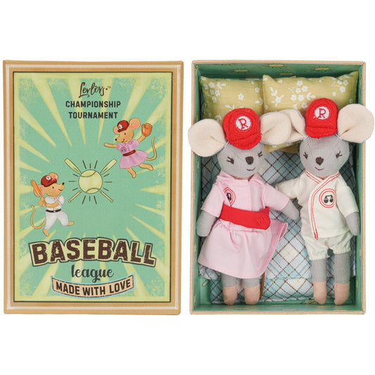 Baseball Mice Plush Toy Set - vibeboxshop