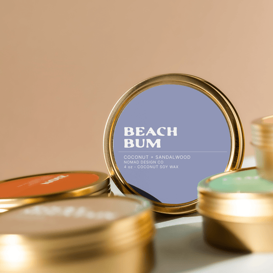 Beach Bum Travel Tin Candle - vibeboxshop