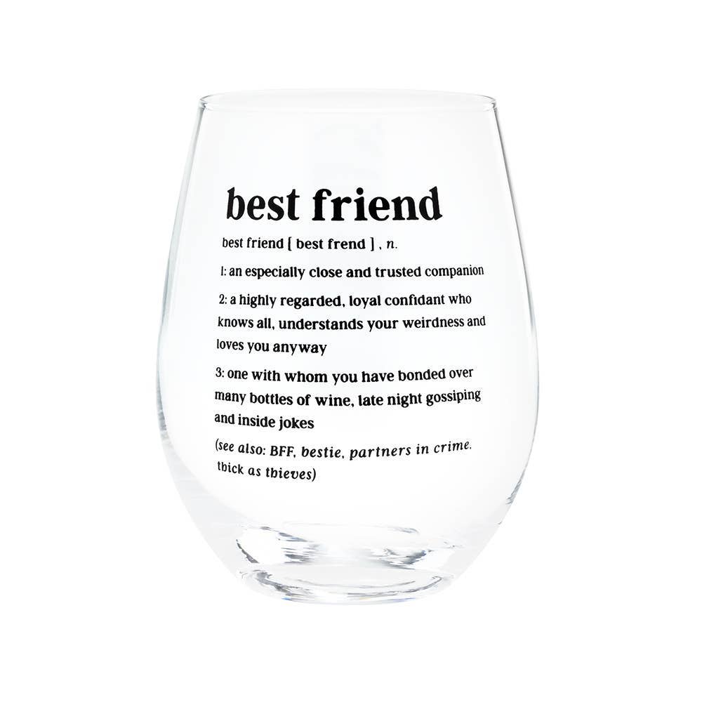 Best Friend Wine Glass - vibeboxshop