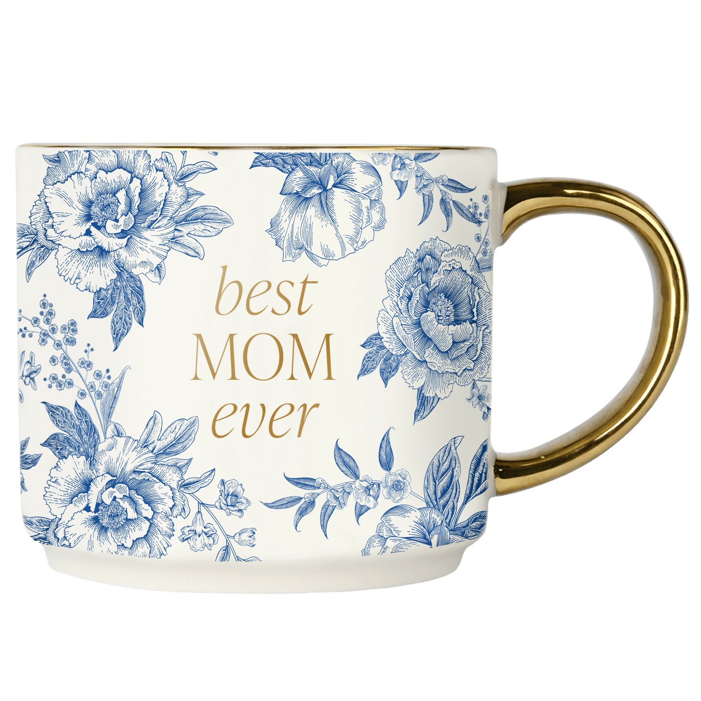 Best Mom Ever Floral Mug - vibeboxshop