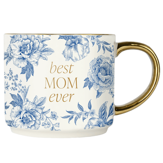 Best Mom Ever Floral Mug - vibeboxshop