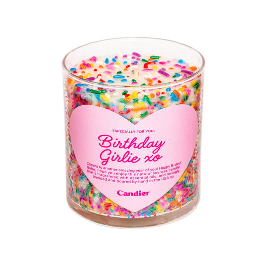 Birthday Girlie Sweet Vanilla Jar Filled Candle Home Gift - vibeboxshop
