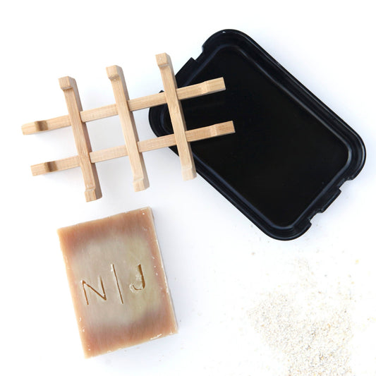 Black Bamboo Soap Dishes - vibeboxshop