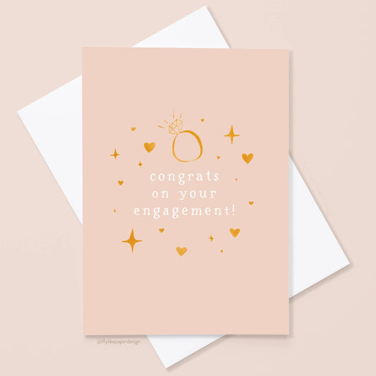 Blush Engagement Card - vibeboxshop