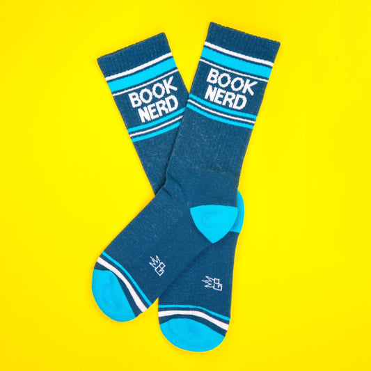 Book Nerd Gym Crew Socks - vibeboxshop