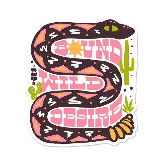 Bound By Wild Desire Sticker - vibeboxshop