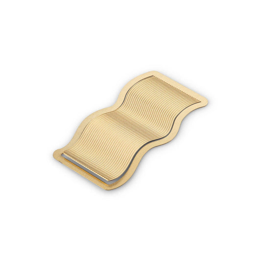 Brass Metal Bookmark - Wave - vibeboxshop