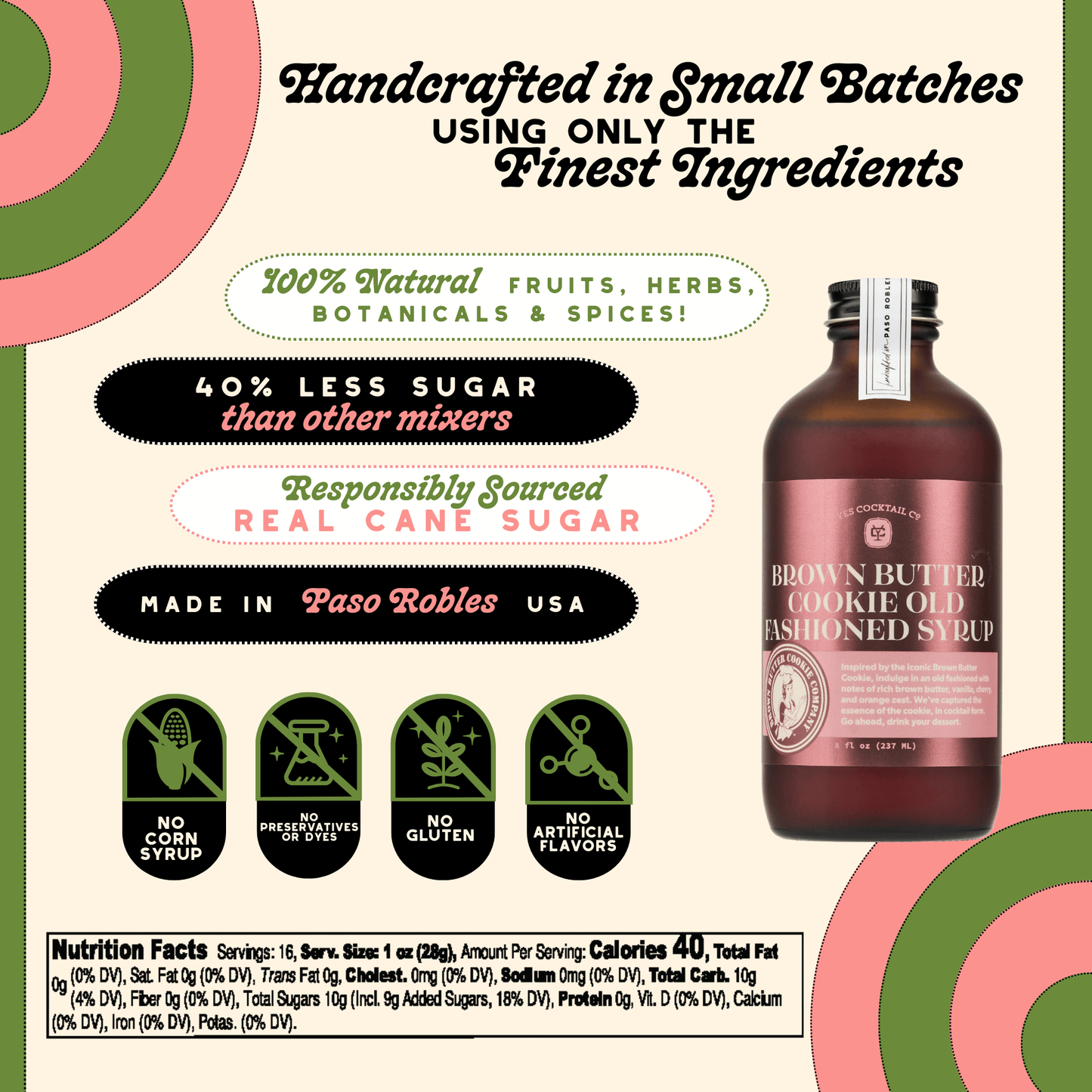 Brown Butter Cookie Old Fashioned Syrup - vibeboxshop