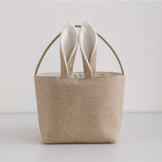 Bunny Easter Basket w/ Custom Name Tag - vibeboxshop