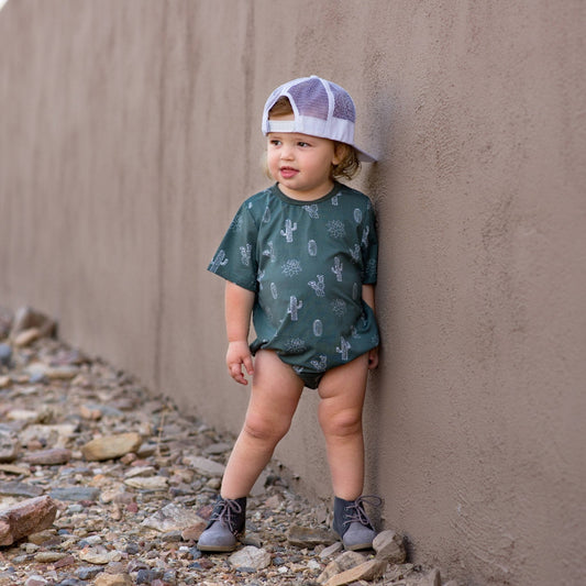 Cactus Bamboo Bubble Romper - vibeboxshop