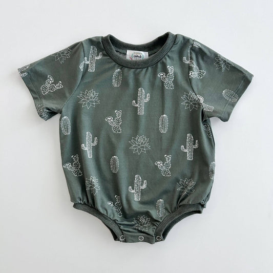 Cactus Bamboo Bubble Romper - vibeboxshop