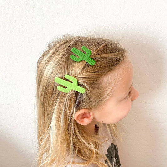 Cactus Barrette Hair Clip - vibeboxshop