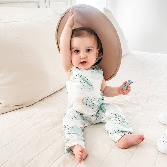 Cactus Bloom Baby Jumpsuit - vibeboxshop