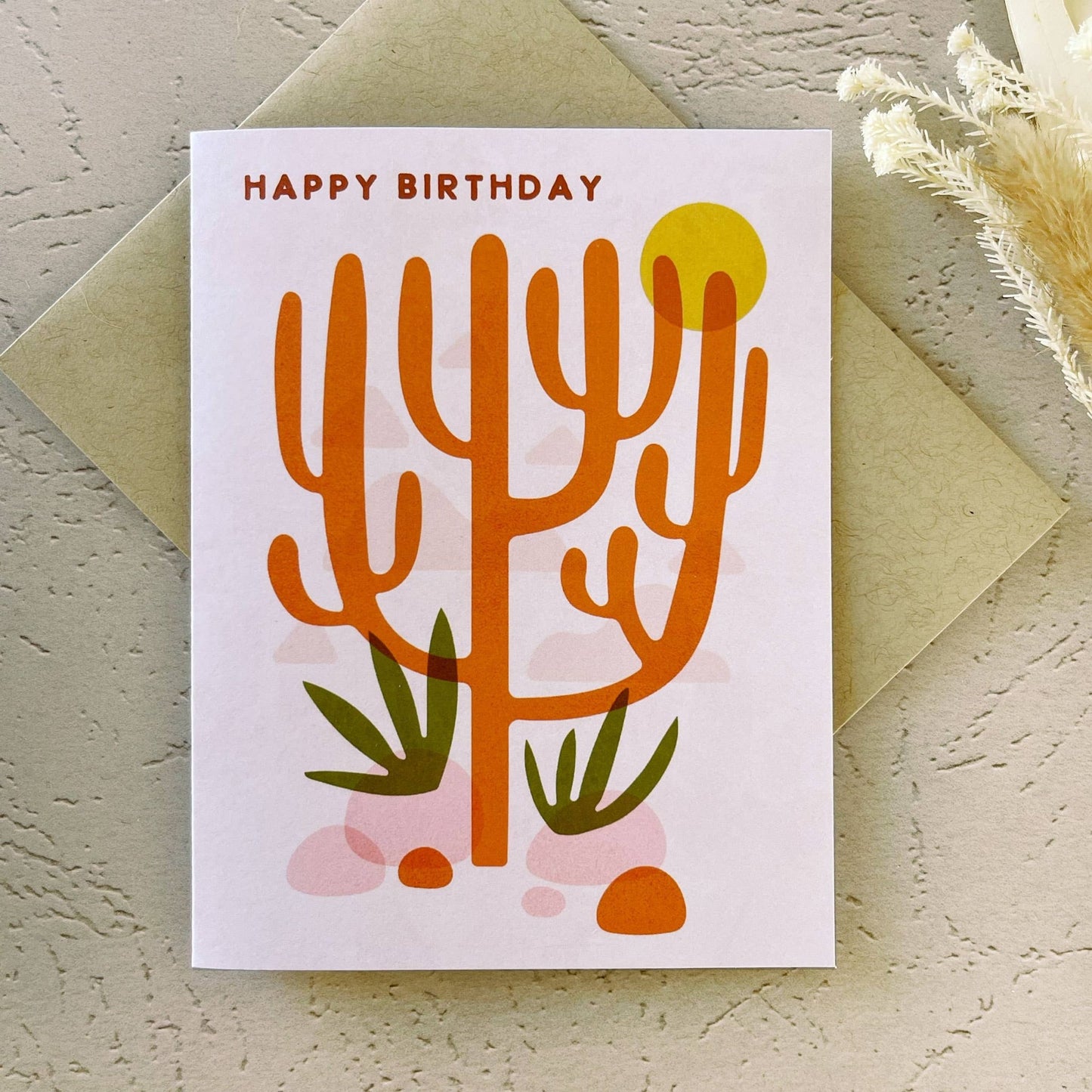 Cactus Grande Birthday Card - vibeboxshop