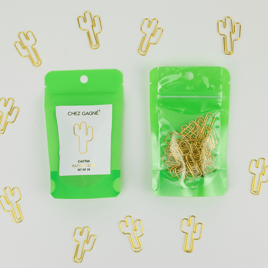 Cactus Paper Clip Pack - vibeboxshop