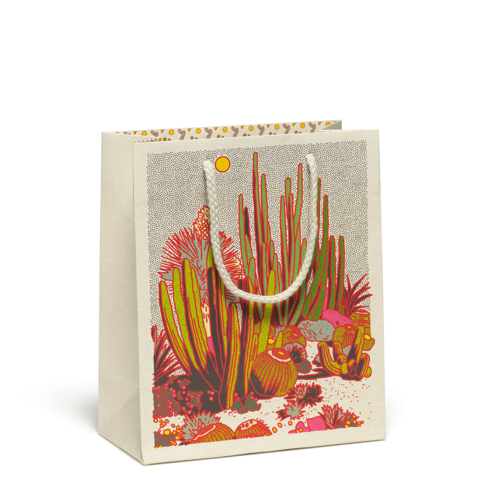 Cactus Scene Gift Bag - vibeboxshop