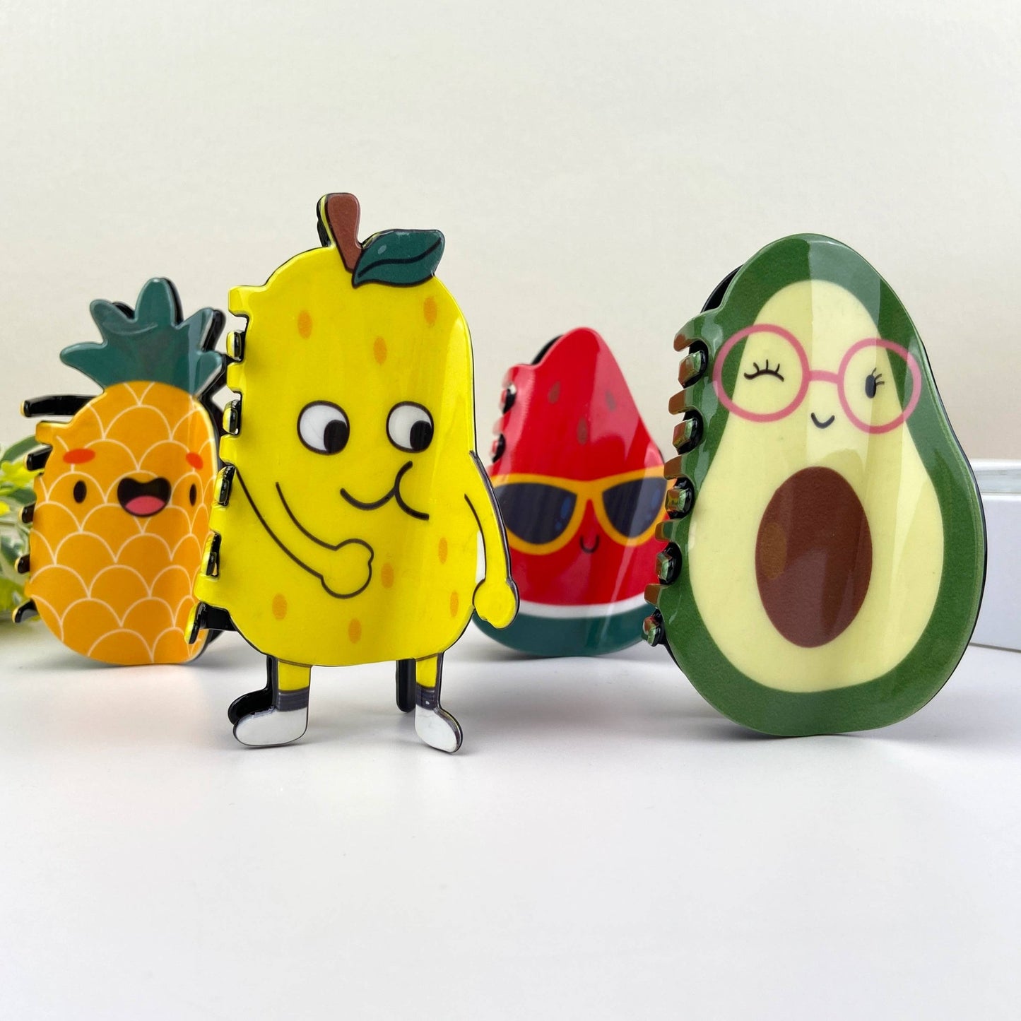 Cartoon Fruit Hair Clips - vibeboxshop