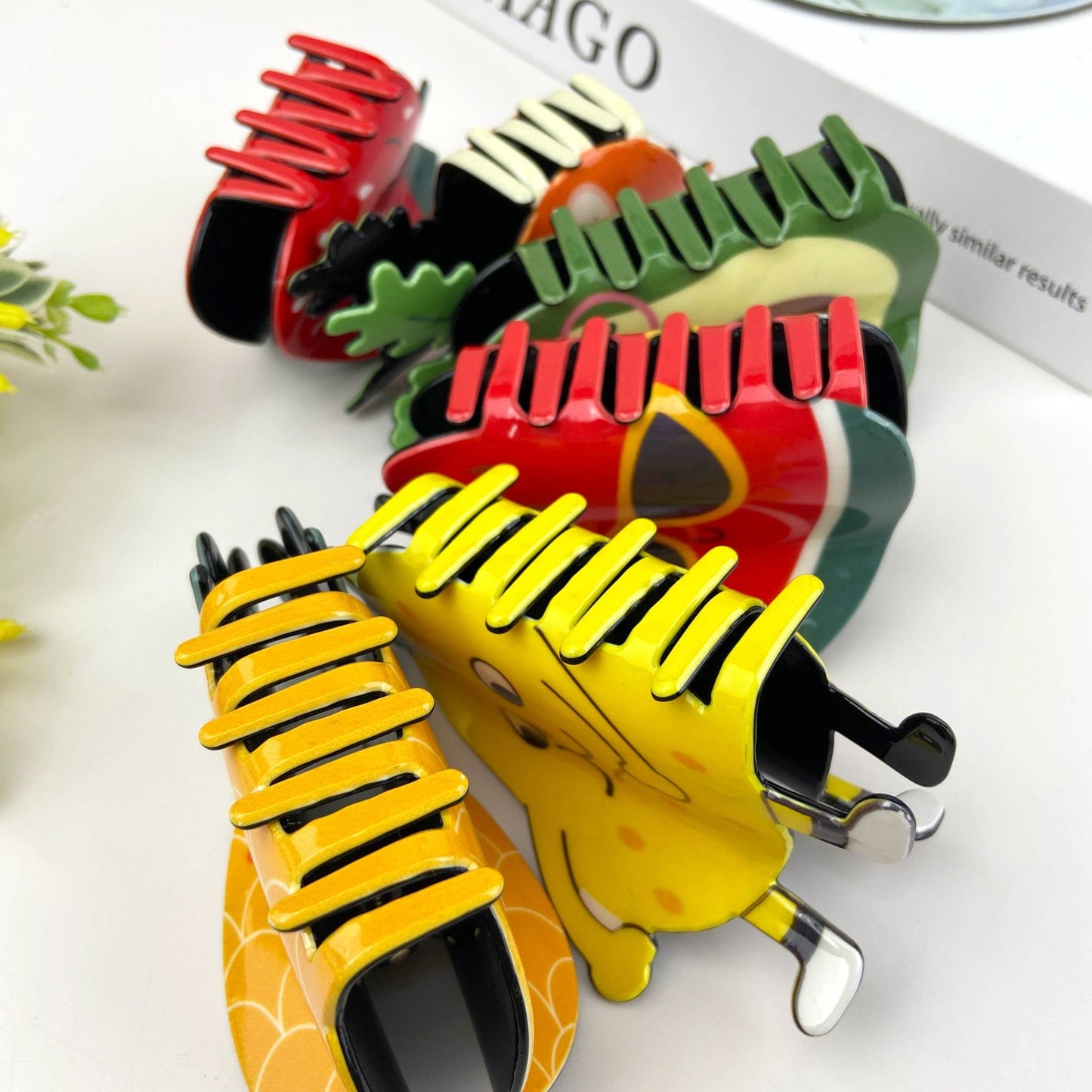 Cartoon Fruit Hair Clips - vibeboxshop