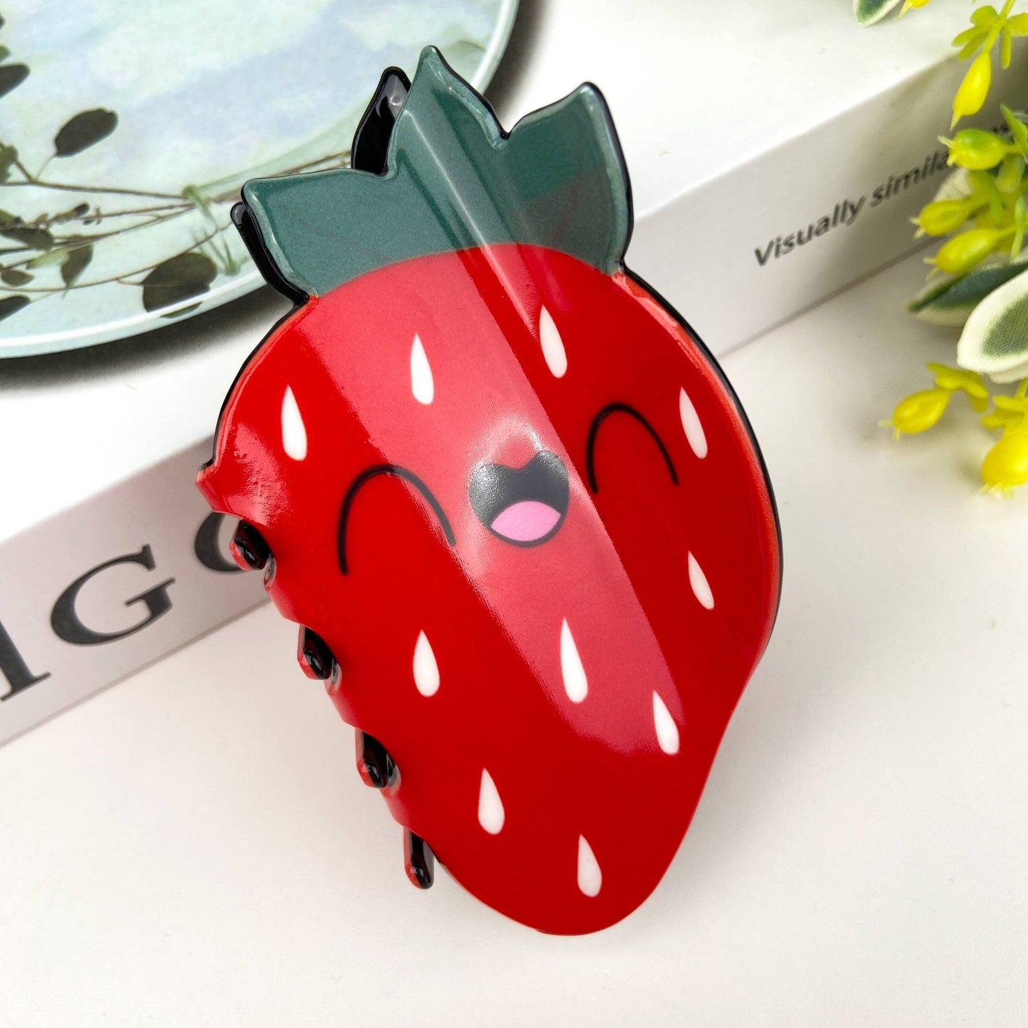 Cartoon Fruit Hair Clips - vibeboxshop