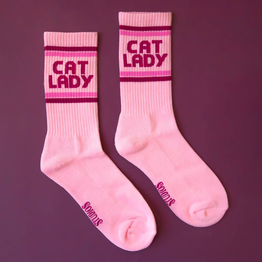 Cat Lady Crew Socks - vibeboxshop