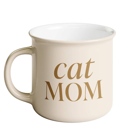 Cat Mom 11 oz Camp Coffee Mug - vibeboxshop