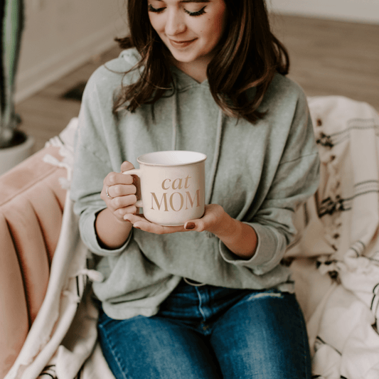 Cat Mom 11 oz Camp Coffee Mug - vibeboxshop