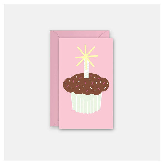 Chocolate Cupcake - Gift Card Greeting Card - vibeboxshop
