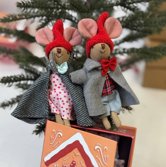 Christmas Mice in a Box - vibeboxshop