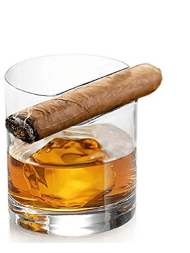 Cigar Holder Whiskey Glasses - vibeboxshop