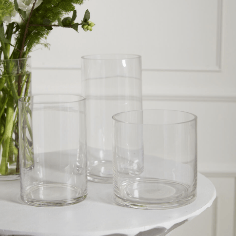 Clear Cylinder Vase 4" x 6" - vibeboxshop
